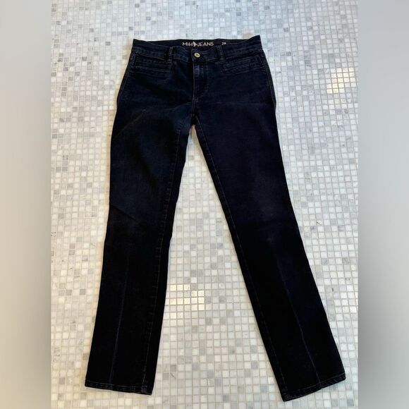Mih Black Oslo Mid Rise Long Slim Skinny Jeans - Picture 3 of 12